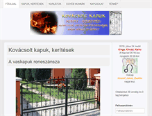 Tablet Screenshot of kovacsoltkapuk.hu